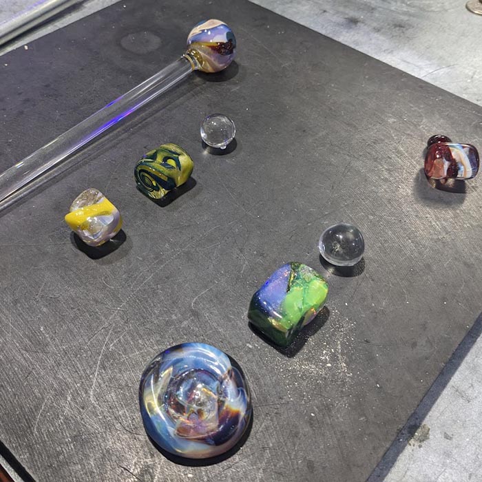 Keep the glass you make in the glassblowing class